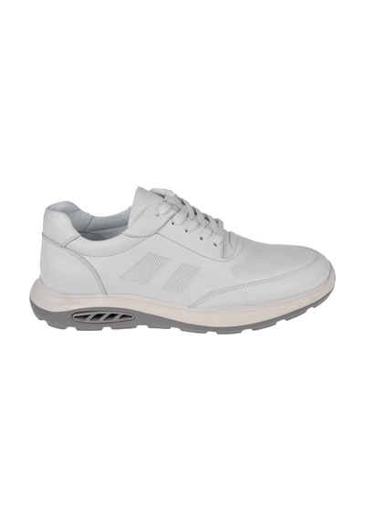 Pullman Hakiki Deri Erkek Spor Ayakkabı Sneaker Mod-5825 Beyaz