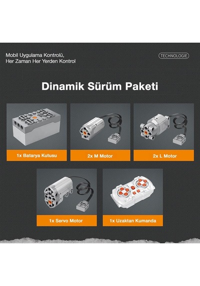 Reobrix Technic 11002-d 1/10 Mclaren 675lt Spider Araba Kumanda&motorlu Yaratıcı Yapı Blok Seti Building Blocks - 1886 Parça