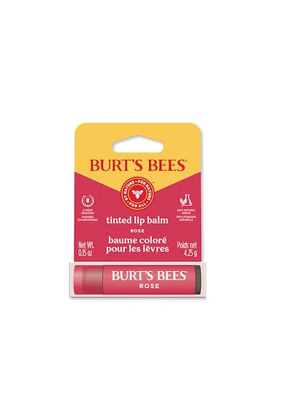 Burt's Bees Tinted Lip Balm Rose - Renkli Dudak Bakım Kremi Kırmızı 4.25 G