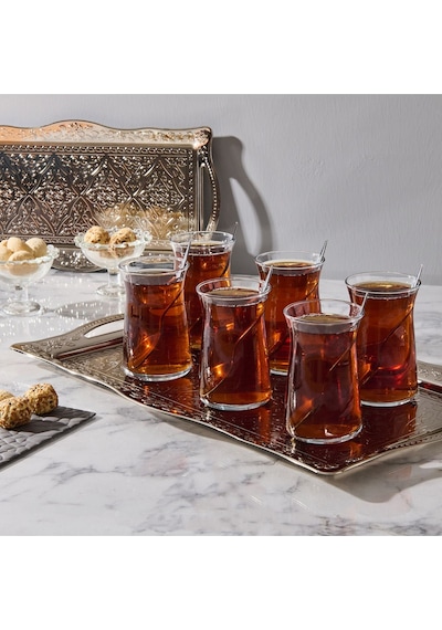 Lav Vera 6'lı Çay Bardağı - 180 Ml Şeffaf