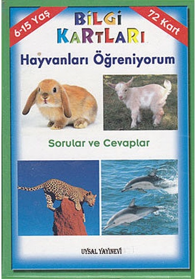 Bilgi Kartları - Hayvanları Öğreniyorum Sorular ve Cevaplar- Uysal Yayınevi