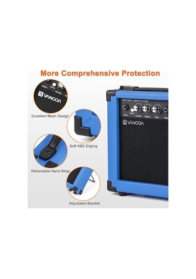 Vangoa Ga10bl 10 Wat Elektro Gitar Amfisi Mavi