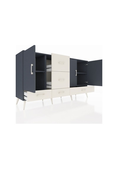Hyperion Konsol 4 Raflı 5 Çekmeceli 3 Kapaklı 176x44x99 Antrasit-antrasit/aytaşı Antrasit - Antrasit Hyperion Konsol 4 Raflı 5 Çekmeceli 3 Kapaklı 176x44x99 Antrasit-antrasit/aytaşı Antrasit - Antrasit
