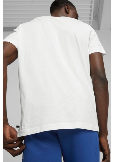 Puma Bmw Mms Ess Logo Tee Beyaz Erkek Kısa Kol T-shirt 000000000101816524 Beyaz