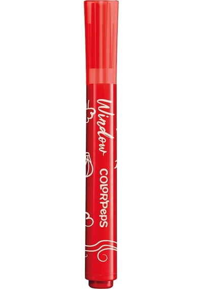 Color Peps Keçeli Cam Boyası Kalemi + Fiber Bez 6 Renk 3154148448204