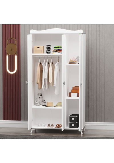 Garaj Home Yıldız 3 Kapaklı Dolap - Gri
