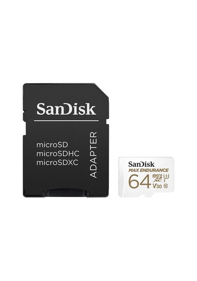 Max Endurance Microsdhc 64gb Sd Adapter For Home Security Cameras & Dashcams, Up To 30,000 Hours, Full Hd / 4k Videos, Extreme Endurance, Up To 100/40 Mb/s Read/write Speeds, C10, U3, V30 Max Endurance Microsdhc 64gb Sd Adapter For Home Security Cameras & Dashcams, Up To 30,000 Hours, Full Hd / 4k Videos, Extreme Endurance, Up To 100/40 Mb/s Read/write Speeds, C10, U3, V30