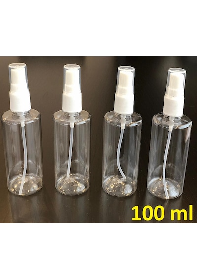 50 Adet 100 ML Sprey Kapaklı Likit Şişe Parfüm Şişesi