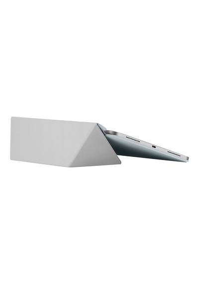 İpad Air 11 2026 M4 Uyumlu Pitaka Folio 3 Kalem Bölmeli Standlı Kılıf Mavi Kapaklı Kılıf