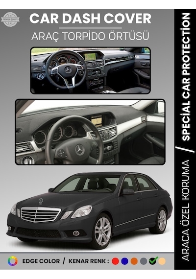 Mercedes E200 / E220 / E250 / E300 W212 2009-2016 Torpido Örtüsü Premium Kalite Torpido Koruma - 951 Stiloto