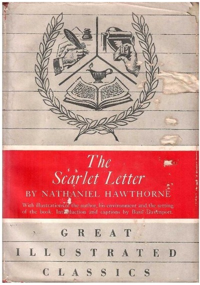 The Scarlet Letter -by Nathaniel Hawthorne 1948 1.baskı Great Illustrated Classics