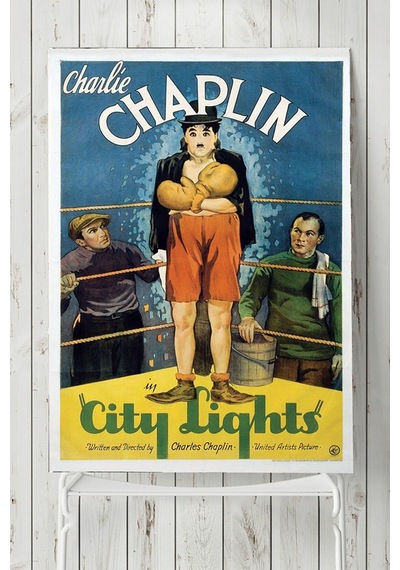 Charlie Chaplin City Light Film Afişi Poster 3