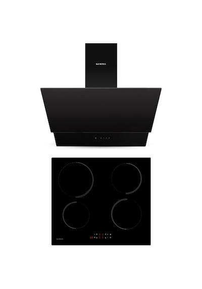 Kumtel HI6 - 4TB + DA6 - 835 2'li Siyah İndüksiyonlu Ankastre Set