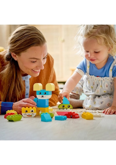 LEGO® DUPLO® İlk 3'ü 1 Arada Yaratıcı Sevimli Hayvanlar 10477 - 1.5 Yaş Üzeri için 8 Seçenek İçeren Oyuncak Yapım Seti (24 Parça)