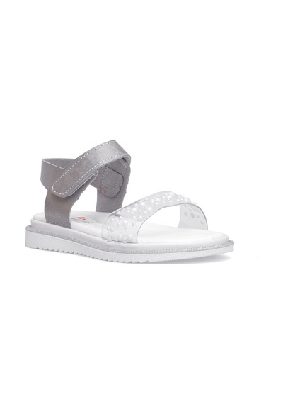 Elit Şa-p-036-25y Patik Kız Çocuk Düz Sandalet Gümüş Gümüş