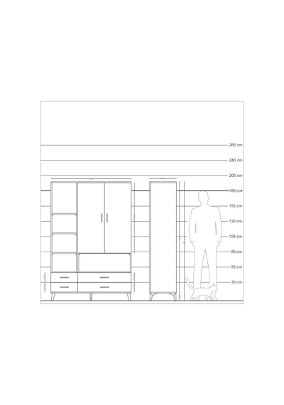 Hyperion Dolap 8 Raflı 4 Çekmeceli 2 Kapaklı 132x44x195 Çam-antrasit/antrasit Antrasıt/antrasıt Hyperion Dolap 8 Raflı 4 Çekmeceli 2 Kapaklı 132x44x195 Çam-antrasit/antrasit Antrasıt/antrasıt