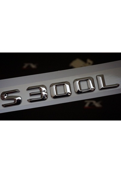 S300L Bagaj Krom Metal 3M 3D Yazı Logo