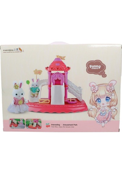 Mega By Dreamy Mini Tavşan Kaydıraklı Eğlence Parkı