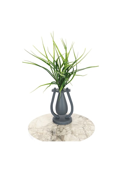 Dekoratif Mini Vazoda Yapay Çimen Demeti 45 Cm