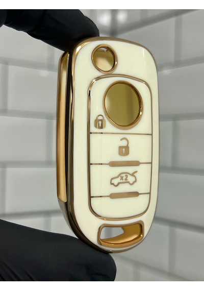 Fiat Egea Uyumlu Nano Anahtar Kılıfı Beyaz