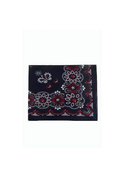 Zero Land Çiçek - 865 - Desenli Bandana - Ilkestor - 50x50 Lacivert