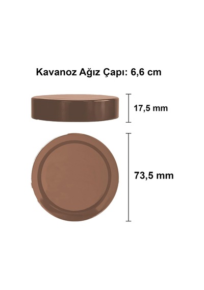 Ayrex Afracam 350 Ml Kavanoz Metal Derin Kapaklı 350 Cc Şeffaf Reçel, Marmelat Cam Kavanoz Deep 6 Adet Bakır Kapak Diğer