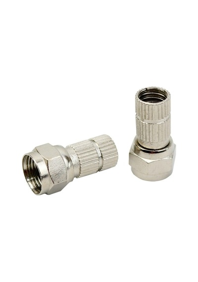 Ayt Herz Hrf-03 Rg6 U6 F Konnektör Uydu Konnektörü 22 Mm Contalı 100 Lü Paket