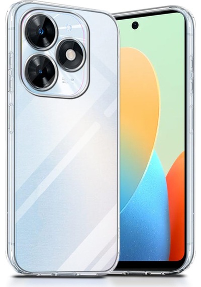 Tecno Spark Go 2024 İle Uyumlu Kapak Kamera Korumalı Süper Silikon Şeffaf Kılıf