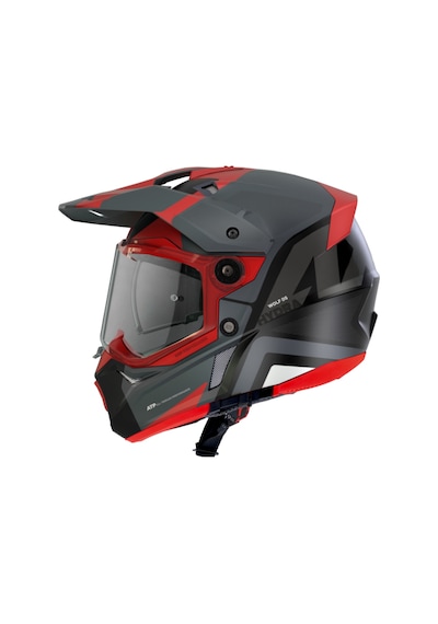 Axxis Wolf Ds Hydra Motosiklet Enduro Off-Road Turing Kask Mat Kırmızı Gri