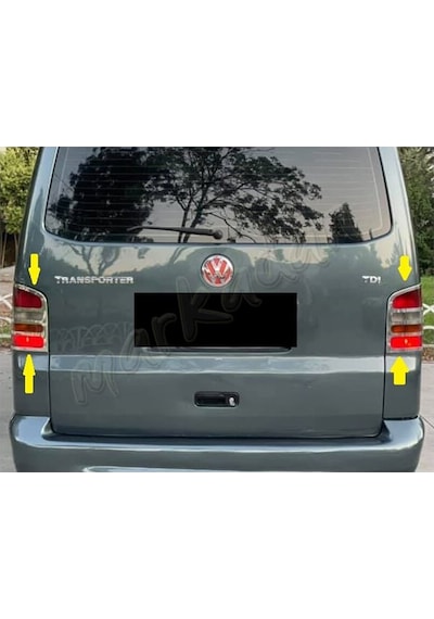 Vw T5 Transporter Krom Stop Çerçevesi 2003-2014 2 Parça  Paslanmaz