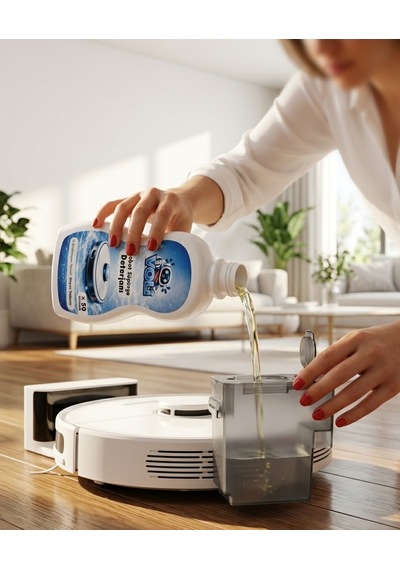 Ultra-shine Robot Süpürge Deterjanı Üstün Beyaz Sabun Etkisi 2 Adet X 500 Ml 100 Kullanım Diğer