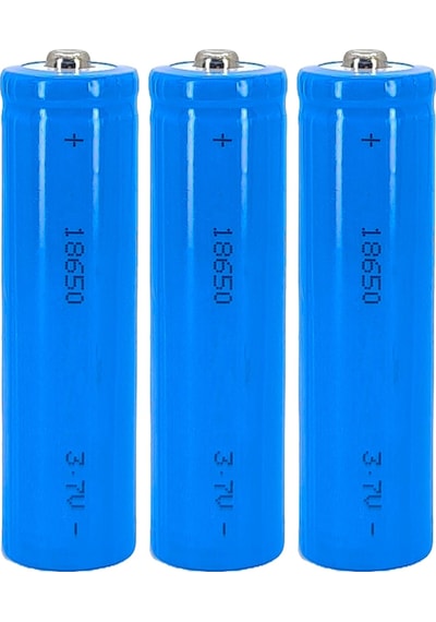 Hedyex 18650 Şarjlı Pil Çıkıntılı Başlıklı Fener Pili 3.7v Li-ion 3lü