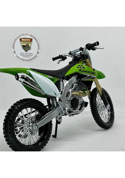 Kawasaki Kx 450f 1:12 Diecast Maket Motor Lisanslı Metal Model Motosiklet