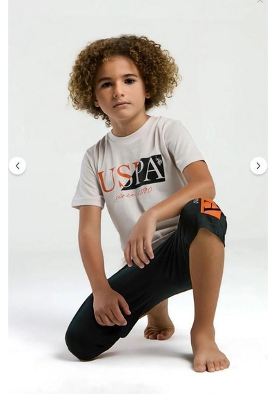 Aykidsclup U.s. Polo Assn Erkek Çocuk Kapri Takım 2030-k Krem