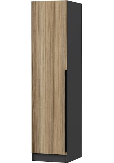 Minar Kale 1 Kapaklı Dolap Antrasit - Dore Plus 190cm Çok Renkli