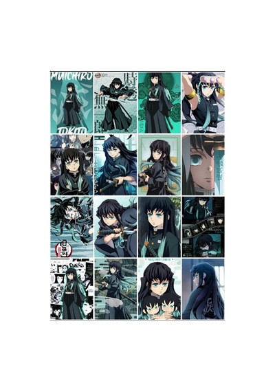 Demon Slayer Muichiro Özel Seri Tasarım 16' L Fotokart Seti