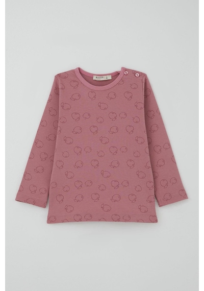 Breeze Kız Bebek Pijama Takımı Tatlı Elmacık Rüyası 9 Ay-3 Yaş, Gülkurusu Gülkurusu
