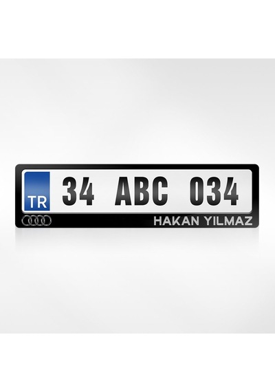 Kişiye Özel Isimli Audi Logolu Plakalık 264845212