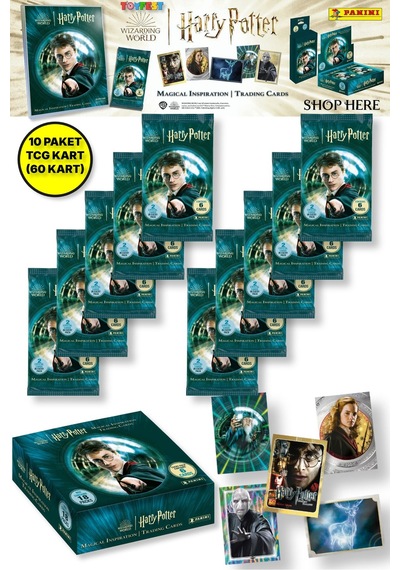 Panini Harry Potter Koleksiyonluk Trading Kart - 10 Paket 60 Kart