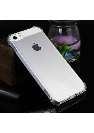 Apple Uyumlu iPhone 5 5S Kilif Köse Korumali Seffaf Silikon Kapak 392957597