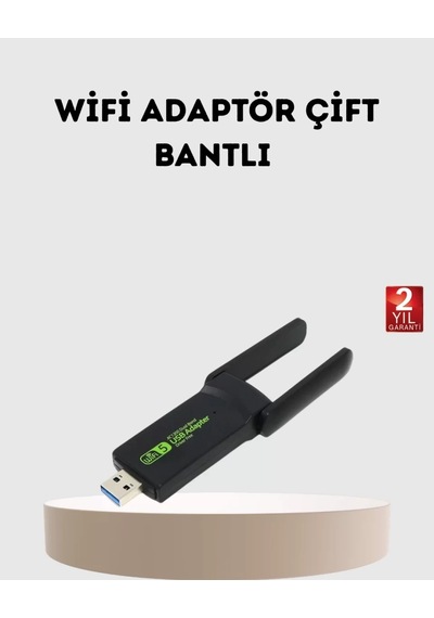 Home Ultratekno Dual Band Wifi Adaptör 1200 Mbps, Usb 3.0, Çift Antenli, Geniş Kapsama Alanı Ve Yü