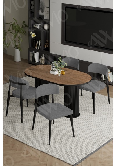 Avvio Sophia Bohem Ayak Siyah Polo Sandalye 80x140 Mutfak Masa Sandalye Takımı Akçaağaç Avvio Sophia Bohem Ayak Siyah Polo Sandalye 80x140 Mutfak Masa Sandalye Takımı Akçaağaç