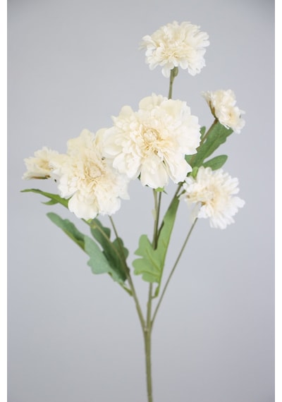 Yapay 6lı Gerbera Dalı 80 Cm Beyaz Beyaz