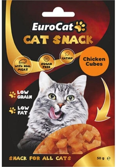 Eurocat Chicken Cubes Kedi Ödül Maması 50 G
