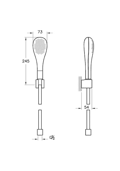 VitrA Istanbul El Duşu Takımı Krom  A48015 Krom