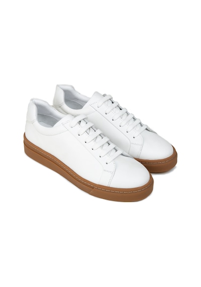 Deery Erkek Beyaz Hakiki Deri Sneaker Ayakkabı - 02018mbyzc03 Beyaz