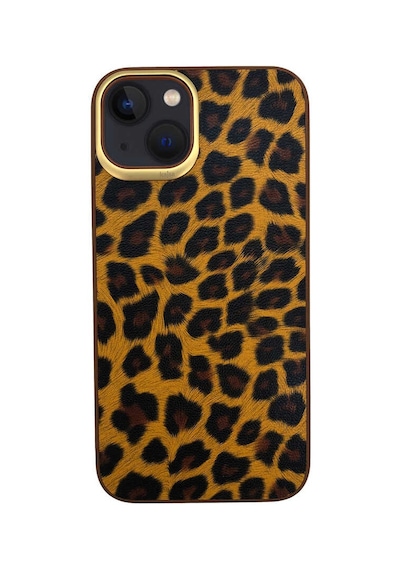 Kajsa Apple Uyumlu iPhone 13 Kılıf Kajsa Glamorous Serisi Leopard Combo Kapak ZORE-219945