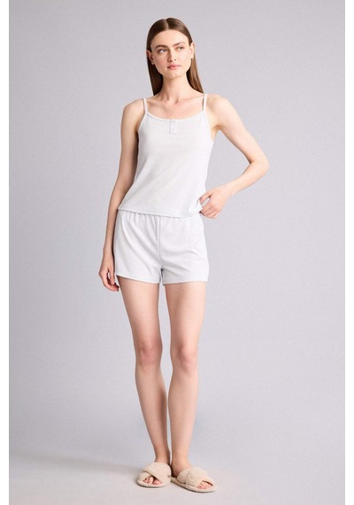 Defacto Regular Fit Askılı 2li Pijama Takımı I1171ax26smer98 Ekru-er98 Defacto Regular Fit Askılı 2li Pijama Takımı I1171ax26smer98 Ekru-er98