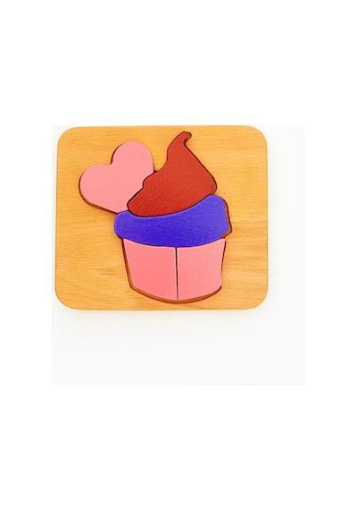 Woodnjoy Cupcake Üç Boyutlu Ahşap Puzzle