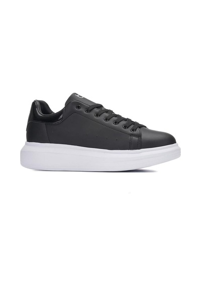 Moda Ayakkabı Bst-150 Deri Comfortable Erkek Sneaker Ayakkabı Siyah